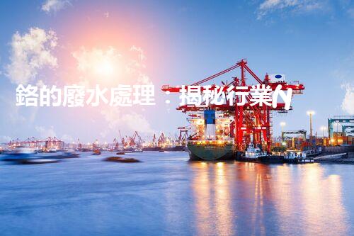 鉻的廢水處理：揭秘行業(yè)不為人知的技術(shù)突破？